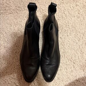 rag & bone Sleek Black Leather Booties